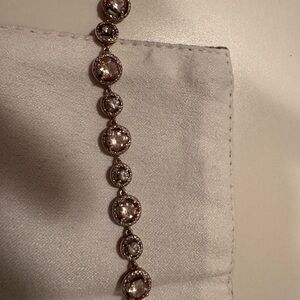 Rose gold morganite bracelet